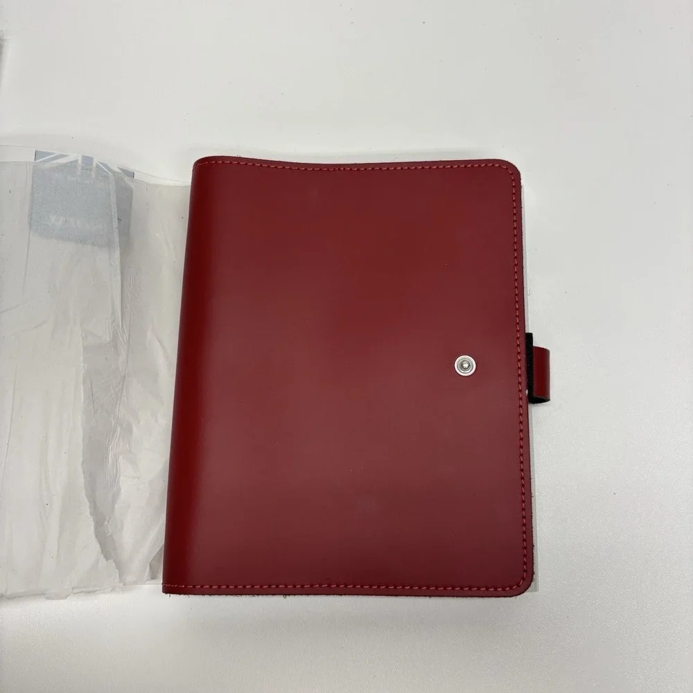 Filofax The Original A5 Leather Organiser Red Made in UK w/ Extras READ DESCRIP
